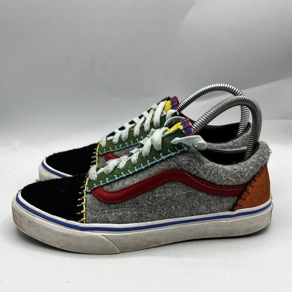 Vans Old Skool Blanket Stitch Multicolor Sneakers Size 6 Men 7.5 Women Skate - Picture 4 of 14